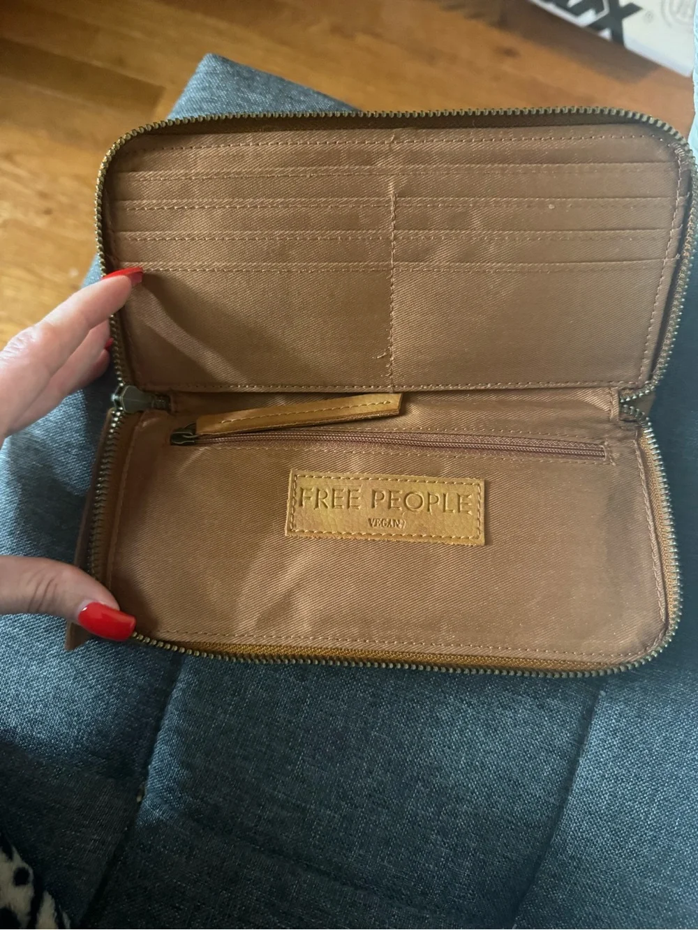 Tan Free people Wallet NWT